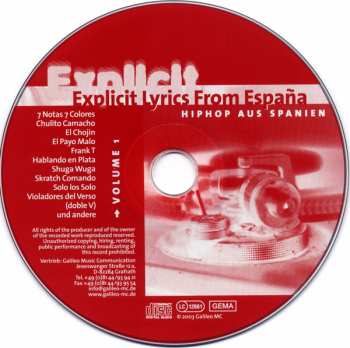 CD Various: Explicit Lyrics From España - Hiphop Aus Spanien Vol.1