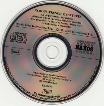 CD Various: Famous French Overtures