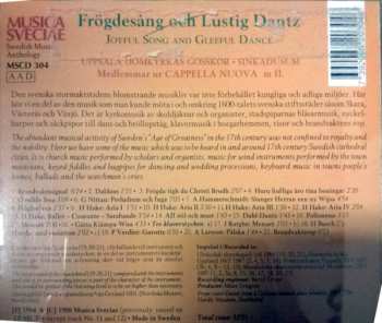 CD Various: Frögdesång Och Lustig Dantz - Musik Bland Borgare Och Bönder I Stormaktstidens Sverige