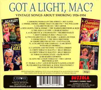 CD Various: Got A Light, Mac? (Vintage Songs About Smoking 1926-1954)