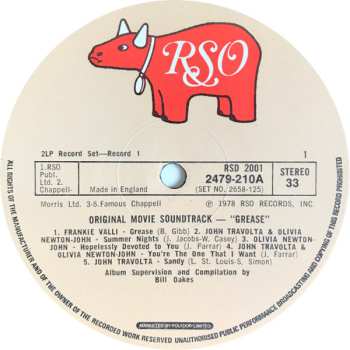 2LP Various: Grease (The Original Soundtrack From The Motion Picture)