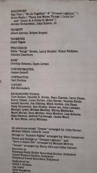 2LP Various: Grease (The Original Soundtrack From The Motion Picture)