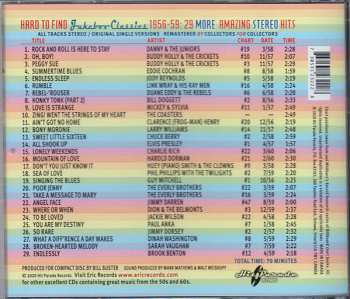 CD Various: Hard To Find Jukebox Classics – 1956-59: 29 More Amazing Stereo Hits	    