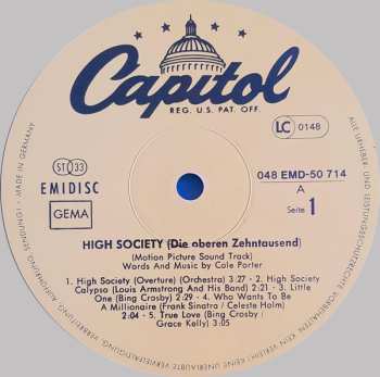 LP Various: High Society (Die Oberen Zehntausend) (Motion Picture Soundtrack)