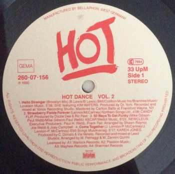 LP Various: Hot Dance Volume 2