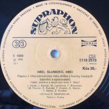 LP Various: Hřej, Sluníčko, Hřej
