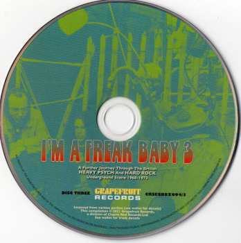 3CD/Box Set Various: I'm A Freak Baby 3 (A Further Journey Through The British Heavy Psych And Hard Rock Underground Scene 1968-1973) 