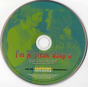 3CD/Box Set Various: I'm A Freak Baby 3 (A Further Journey Through The British Heavy Psych And Hard Rock Underground Scene 1968-1973) 