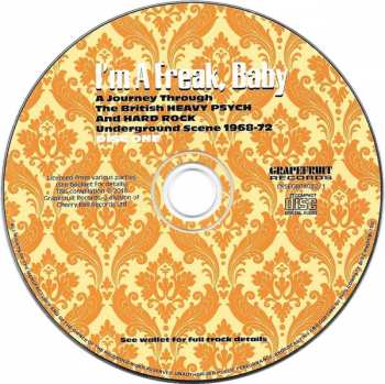 3CD/Box Set Various: I'm A Freak, Baby... A Journey Through The British Heavy Psych And Hard Rock Underground Scene 1968-72