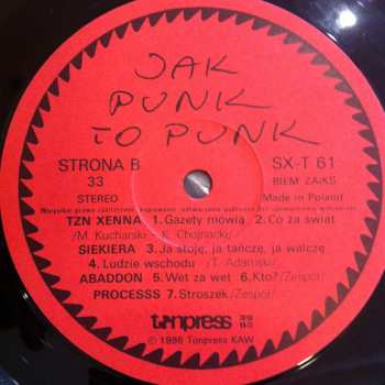 LP Various: Jak Punk To Punk