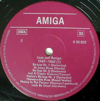 LP Various: Jazz Auf Amiga 1947-1962 (1)