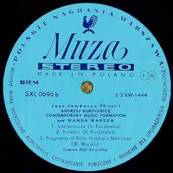 LP Various: Jazz Jamboree 1970