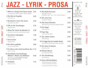 CD Various: Jazz - Lyrik - Prosa