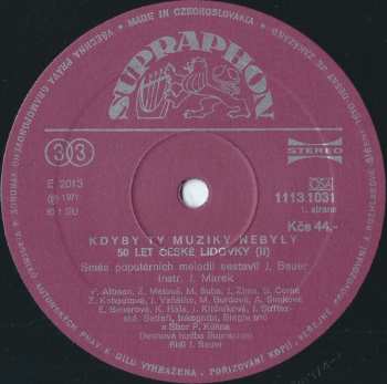 LP Various: Kdyby Ty Muziky Nebyly - 50 Let České Lidovky (2)