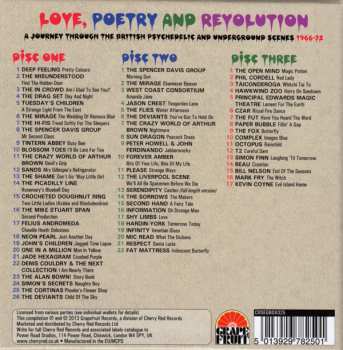 3CD/Box Set Various: Love, Poetry And Revolution (A Journey Through The British Psychedelic And Underground Scenes 1966-72)