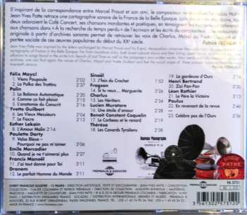 CD Various: Marcel Proust & Reynaldo Hahn Au Café-concert 1890-1913