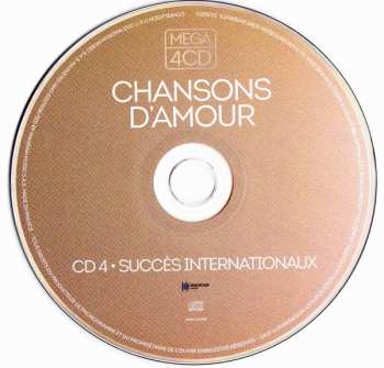 4CD Various: Mega 4 CD - Chansons D'amour