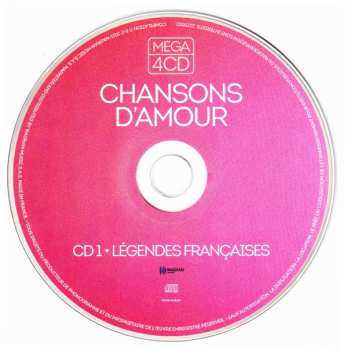 4CD Various: Mega 4 CD - Chansons D'amour
