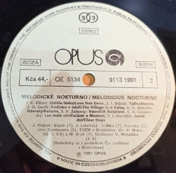 LP Various: Melodické nokturno / Melodious Nocturne