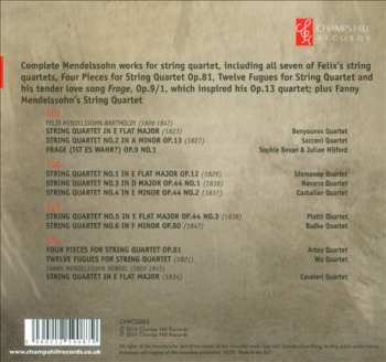 4CD Various: Mendelssohn: Complete Works For String Quartets