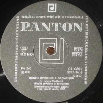 4LP/Box Set Various: Míl'niky Revolúcie A Socializmu 1921 - 1976