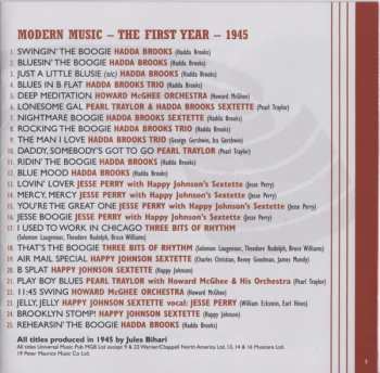 CD Various: Modern Music - The First Year - 1945