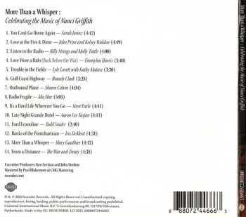 CD Various: More Than A Whisper: Celebrating The Music Of Nanci Griffith