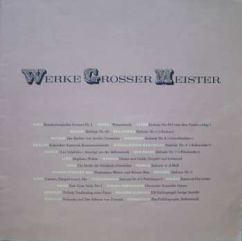 12LP/Box Set Various: Werke Großer Meister LTD