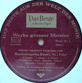 12LP/Box Set Various: Werke Großer Meister LTD