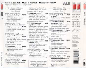 3CD/Box Set Various: Musik In Der DDR Vol. II: Vokalmusik - Vocal Music - Musique Vocale