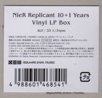 4LP/Box Set Various: NieR Replicant -10+1 Years- Vinyl LP Box Set LTD