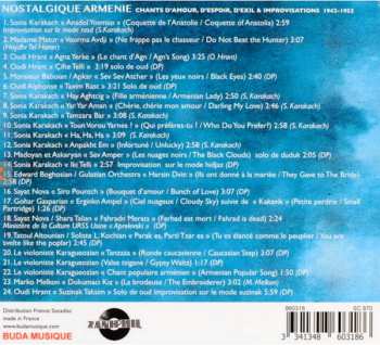 CD Various: Nostalgique Armenie : Chants D'Amour, D'Espoir, D'Exil & Improvisations 1942-1952