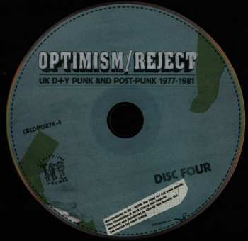 4CD/Box Set Various: Optimism / Reject (UK D-I-Y Punk and Post-Punk 1977-1981) DLX