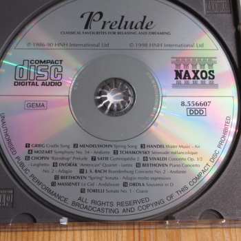 CD Various: Prelude - Classical Favourites For Relaxing And Dreaming