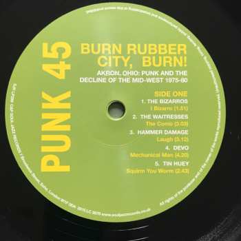 2LP Various: Punk 45: Burn Rubber City Burn! Akron, Ohio : Punk And The Decline Of The Mid West 1975 - 80