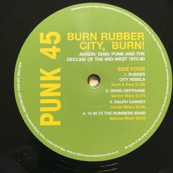 2LP Various: Punk 45: Burn Rubber City Burn! Akron, Ohio : Punk And The Decline Of The Mid West 1975 - 80