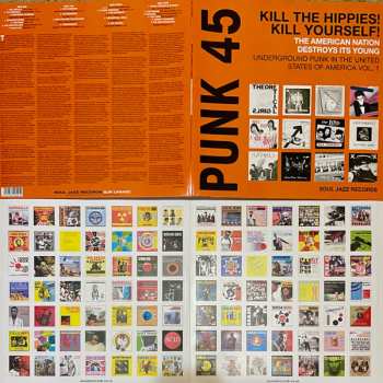 2LP Various: Punk 45: Kill The Hippies! Kill Yourself! The American Nation Destroys Its Young (Underground Punk In The United States Of America, 1973-1980 Vol. 1) CLR | LTD