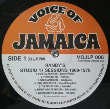 LP Various: Randy's Studio 17 Sessions 1969 to 1976