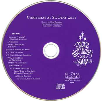 2CD Various: Rejoice, Give Thanks, And Sing • Christmas At St. Olaf 2011