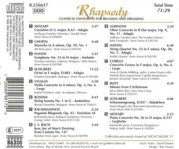 CD Various: Rhapsody - Classical Favourites For Relaxing And Dreaming