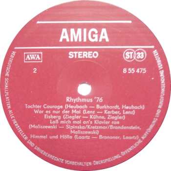 LP Various: Rhythmus '76