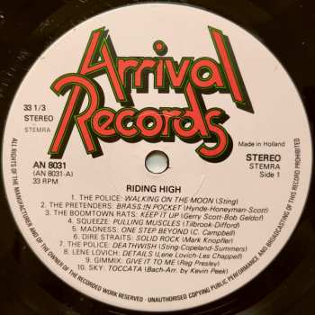 LP Various: Riding High - The Original Film Soundtrack