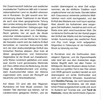 CD Various: Romania: Wild Sounds From Transylvania, Wallachia & Moldavia