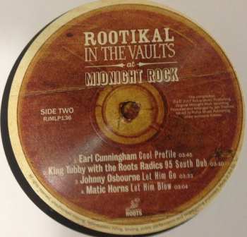 2LP Various: Rootikal In The Vaults At Midnight Rock 