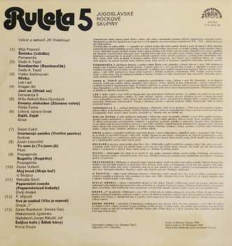 LP Various: Ruleta 5 (Jugoslávské Rockové Skupiny)