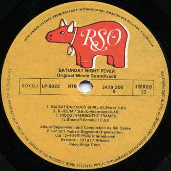 2LP Various: Saturday Night Fever (The Original Movie Sound Track)