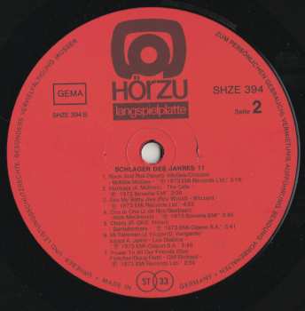 LP Various: Schlager Des Jahres 11 International