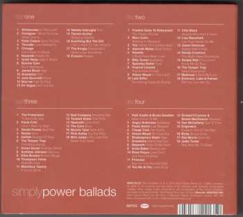 4CD/Box Set Various: Simply Power Ballads (4 CDs Of Modern And Classic Power Ballads)