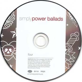 4CD/Box Set Various: Simply Power Ballads (4 CDs Of Modern And Classic Power Ballads)