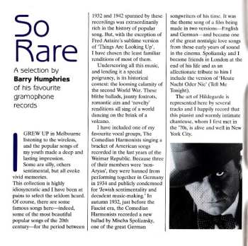 2CD Various: So Rare - A Selection By Barry Humphries Of His Favourite Gramophone Records